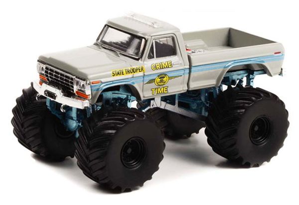 GREEN49110-C - 1979 FORD F-250 Monster Truck CRIME TIME STATE TROOPER dalla serie KINGS OF CRUNCH in blister - 1