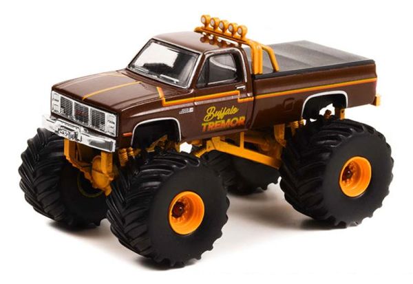 GREEN49110-D - 1985 GMC High Sierra 2500 BUFFALO TREMOR Monster Truck della serie KINGS OF CRUNCH in blister - 1