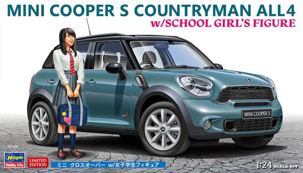 HAW52359 - MINI COOPER Countryman ALL4 con figura di scolaretta da assemblare e dipingere - 1