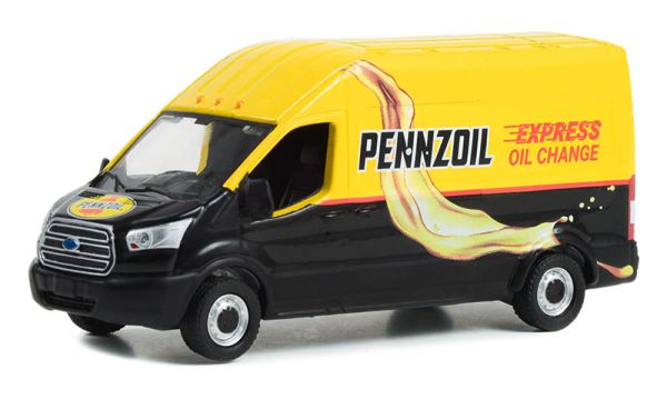 GREEN53050-C - 2019 FORD Transit LWB tetto alto PENNZOIL della serie ROUTE RUNNERS in confezione blister. - 1