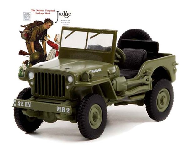 GREEN54060-A - JEEP Willis MB 1945 della serie NORMAN ROCKWELL in blister - 1