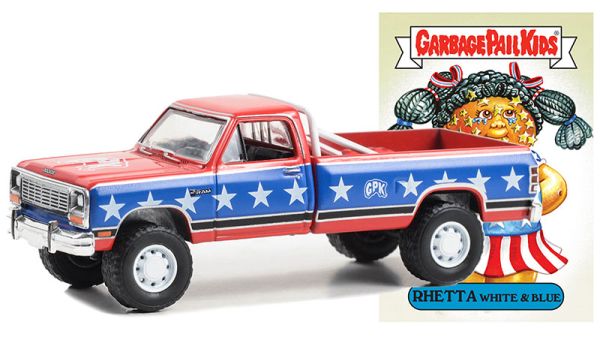 GREEN54090-E - DODGE Ram D-250 1985 Rosso e blu della serie GARBAGE PAIL KIDS in blister - 1