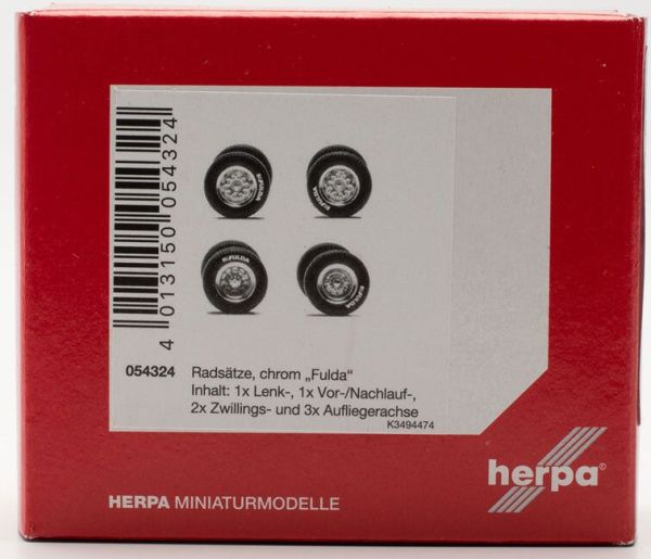 HER054324 - Pneumatici + cerchio Fulda (1x sterzo/1x anteriore./2x anteriore./3x posteriore) - 1