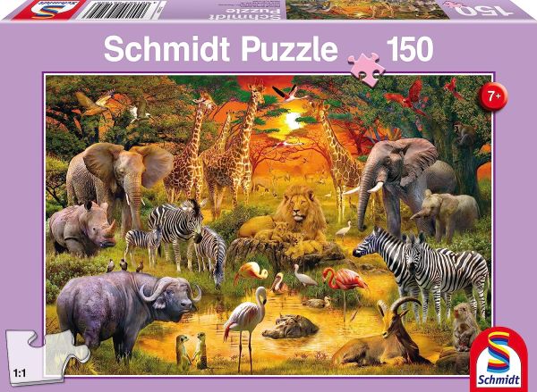 SCM56195 - Puzzle da 150 pezzi Animali dell'Africa - 1