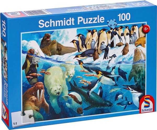 SCM56295 - Puzzle da 100 pezzi Animali del circolo polare artico - 1