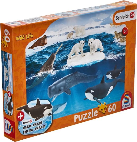 SCM56405 - Puzzle da 60 pezzi Nell'Artico SCHLEICH - 1