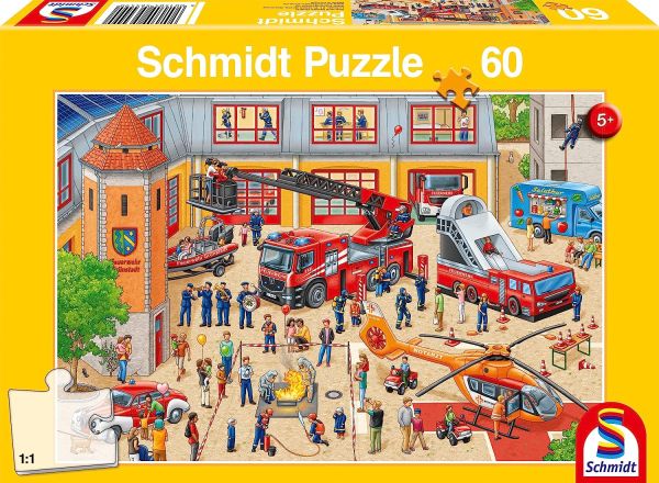 SCM56449 - Puzzle 60 pezzi Giornata dei bambini alla stazione dei pompieri - 1