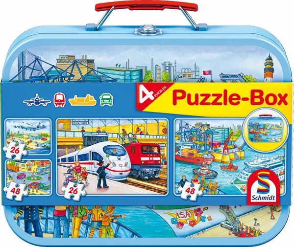 SCM56508 - 4 puzzle 26 e 48 pezzi Mezzi di trasporto - 1