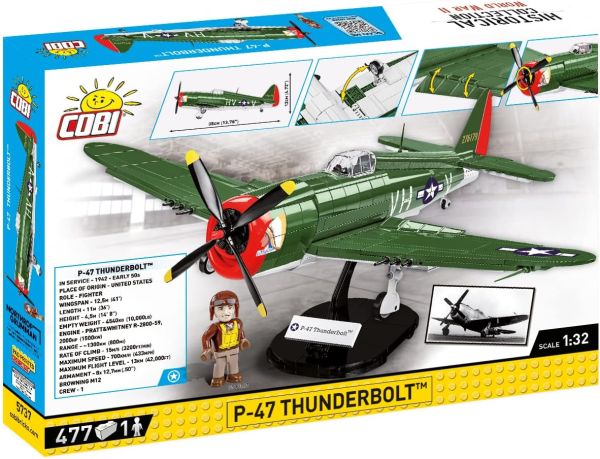 COB5737 - Aerei militari P-47 THUNDERBOLT - 477 parti - 1