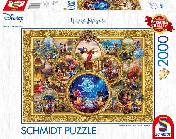 SCM57371 - Puzzle di Thomas Kinkade 2000 pezzi - Topolino e Minnie - 1