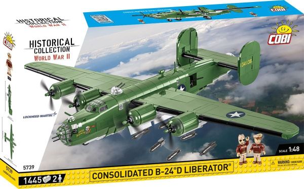 COB5739 - Aereo militare consolidato B-24D Liberator - 1445 pezzi - 1