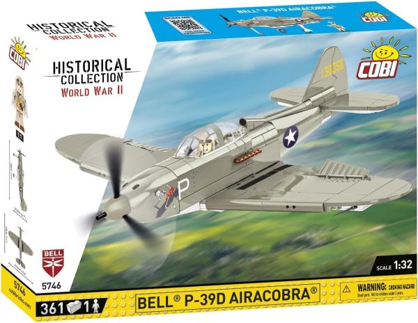 COB5746 - Aereo militare BELL P-39D Airacobra - 361 pezzi - 1