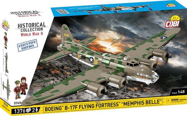 COB5749 - Aereo militare BOEING B-17 Flying Fortress Memphis Belle Edizione esclusiva - 1376 pezzi - 1