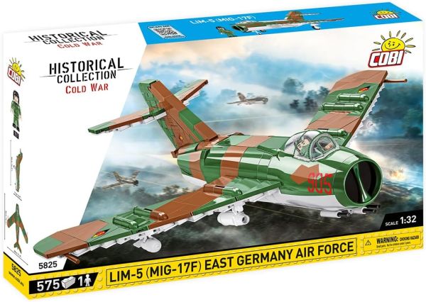 COB5825 - Aereo militare LIM-5 MIG-17 EAST Germany Air Force - 575 pezzi - 1