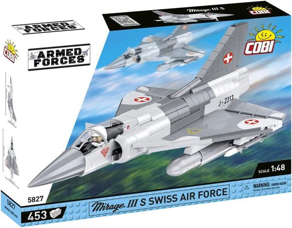 COB5827 - Aereo militare MIRAGE IIIIRS SWISS - 453 pezzi - 1