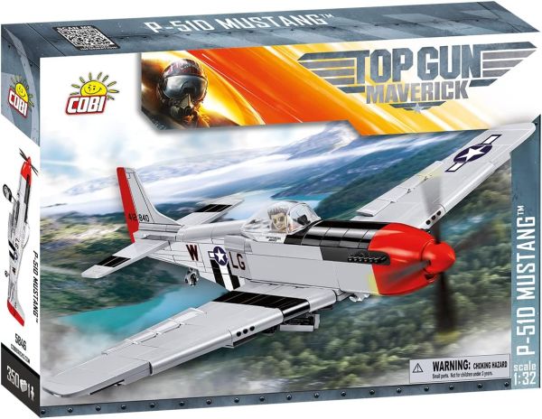 COB5846 - Aereo militare TOP GUN MUSTANG P-51D – 340 pezzi - 1