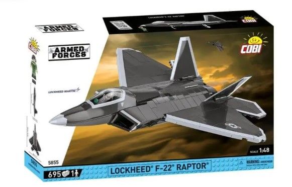 COB5855 - Aereo militare LOCKHEED F-22 Raptor - 695 parti - 1