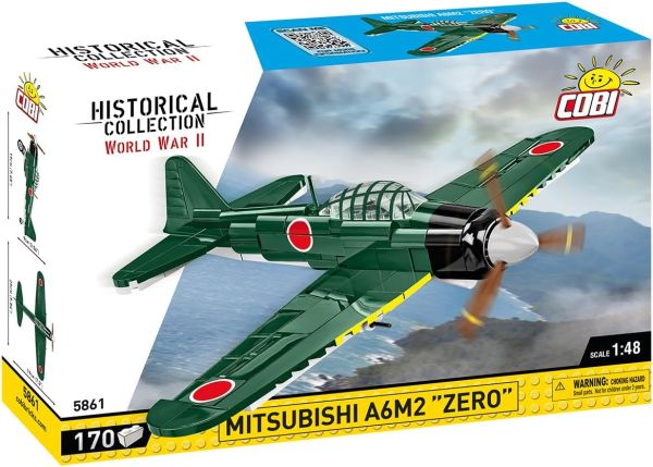 COB5861 - Aerei militari MITSUBISHI A6M2 Zero - 170 pezzi - 1