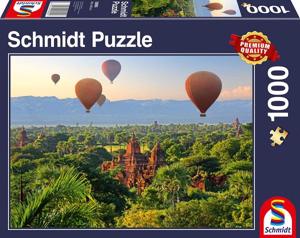 SCM58956 - Puzzle 1000 pezzi Mongolfiere Mandalay Myanmar - 1