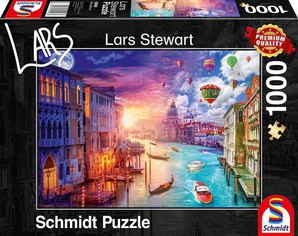 SCM59906 - Puzzle da 1000 pezzi Venezia di giorno e di notte - 1