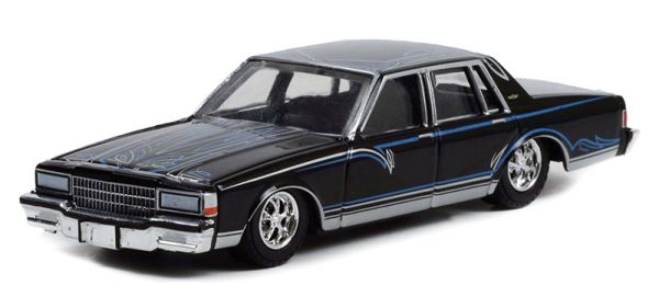 GREEN63010-D - CHEVROLET Caprice nero 1987 della serie CALIFORNIA LOWRIDERS in blister - 1