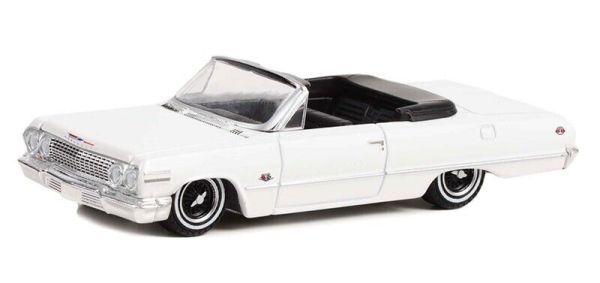 GREEN63030-C - CHEVROLET Impala SS 1963 California Lowriders bianco venduto in blister - 1