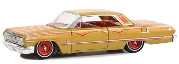 GREEN63050-C - CHEVROLET Impala SS 1963 Oro della serie CALIFORNIA LOWRIDERS in blister - 1