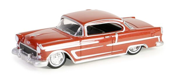 GREEN63060-B - CHEVROLET Bel Air 1955 rosso CALIFORNIA LOWRIDERS in blister - 1