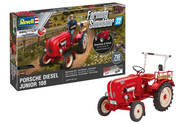 REV63653 - PORSCHE junior 108 da Farming simulator da assemblare e dipingere - 1