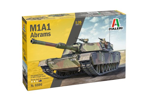 ITA6596 - Carro armato M1Al/A2 Abrams da assemblare e verniciare - 1