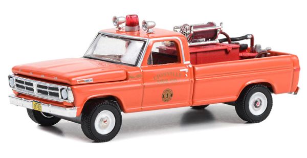 GREEN67050-A - FORD F-250 1972 con equipaggiamento antincendio Lionville della serie FIRE & RESCUE in blister - 1