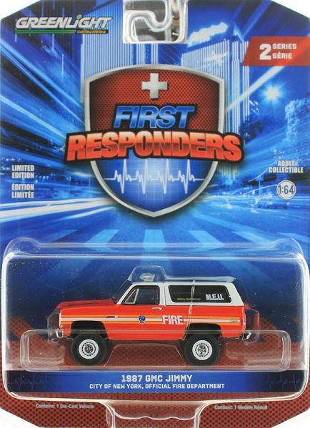 GREEN67060-A - GMC Jimmy 1987 - Vigili del fuoco di New York della serie FIRST RESPONDERS in confezione blisterata - 1