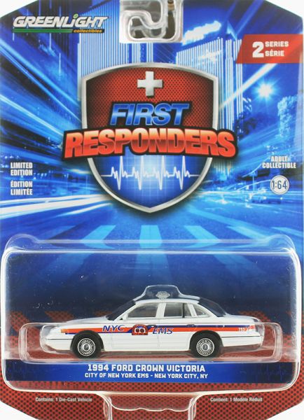 GREEN67060-C - FORD Crown Victoria 1994 NYC EMS della serie FIRST RESPONDERS in blister - 1