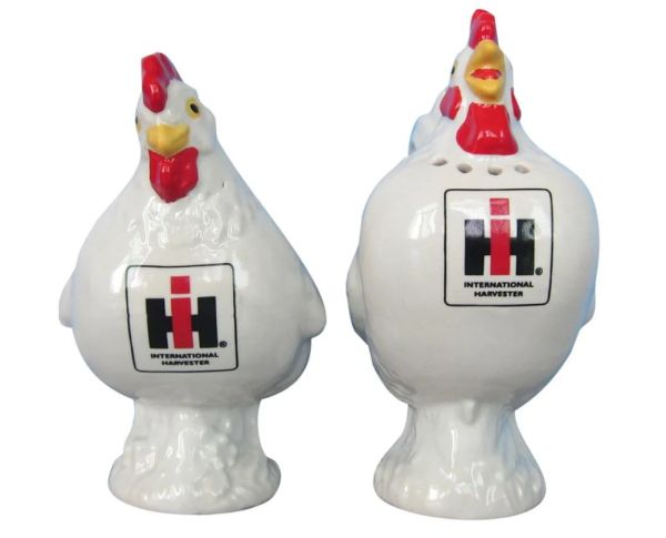 6848 - Set di sale e pepe INTERNATIONAL Harvester pollo e gallo - 1