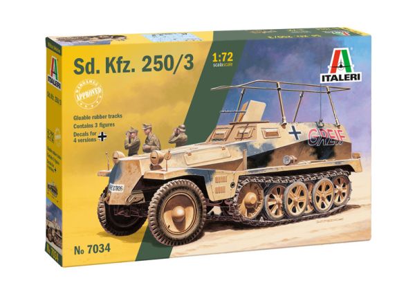 ITA7034 - Veicolo militare Sd.Kfz. 250/3 da assemblare e dipingere - 1