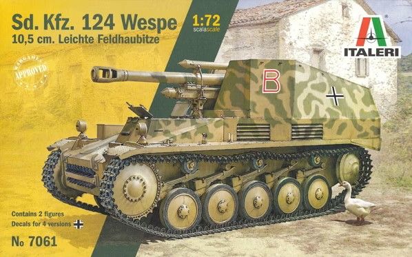 ITA7061 - Obice leggero da campo Sd.Kfz.124 da assemblare e verniciare - 1