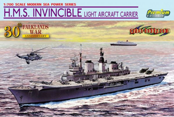 DRA7128 - Portaerei leggera HMS Invincible da assemblare e dipingere - 1