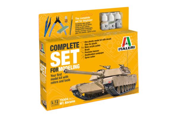 ITA72004 - M1 Abrams starter kit da assemblare e dipingere - 1