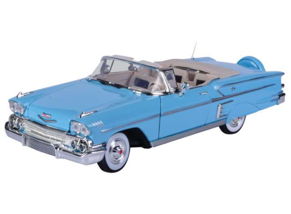 MMX73112BLEU - CHEVROLET Impala 1958 blu - 1