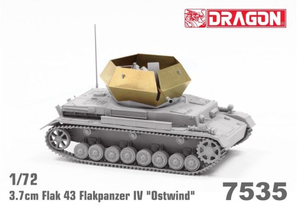 DRA7535 - FLAKPANZER IV Ostwind 3,7cm FlaK carro armato antiaereo da assemblare e dipingere - 1