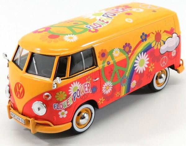 MMX79563ORANGE - Furgone VOLKSWAGEN Tipo 2 T1 Flower Power arancione - 1