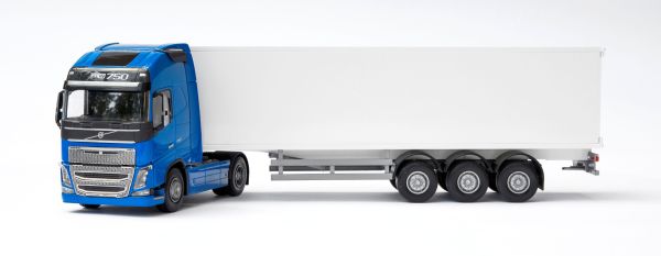 EMEK81134 - VOLVO FH16 750 Globettrotter XL 4x2 blu con rimorchio a 3 assi - 1