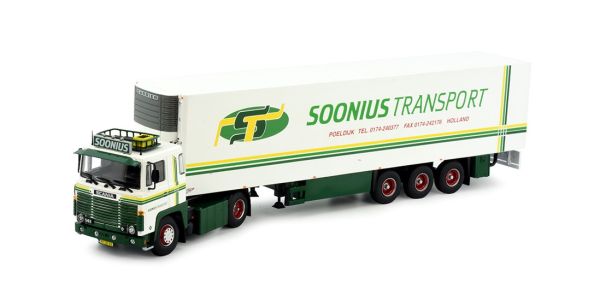 TEK81236 - SCANIA 141 4x2 con rimorchio refrigerato a 3 assi SOONIUS - 1