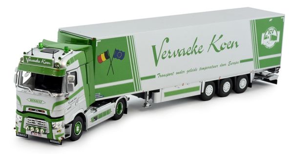 TEK82142 - RENAULT T High 4x2 met koeloplegger 3 assen VERVAEKE KOEN - 1