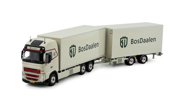 TEK83503 - VOLVO FH05 XL autocarro rettilineo 6x4 con rimorchio a 2 assi BOSDAALEN - 1