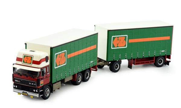 TEK83558 - DAF 2800 6x4 camion rettilineo con rimorchio 2 assi ZIJDERLAAN - 1