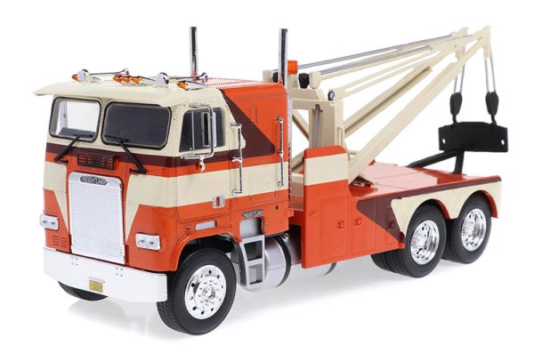 GREEN86631 - FREIGHTLINER FLA 9664 1984 Carro attrezzi arancione e beige - 1