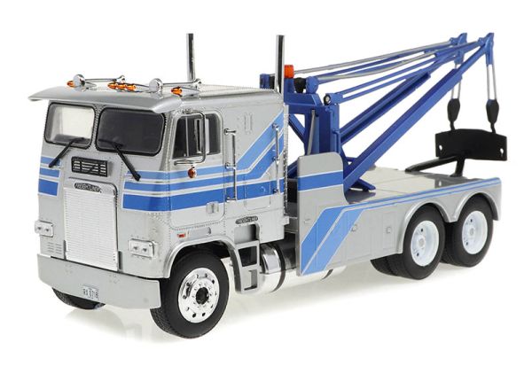 GREEN86632 - 1984 FREIGHTLINER FLA 9664 Carro attrezzi argento e blu - 1