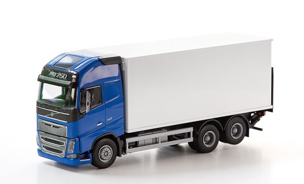 EMEK89114 - VOLVO FH16 6x4 blu con cassone e sponda - 1