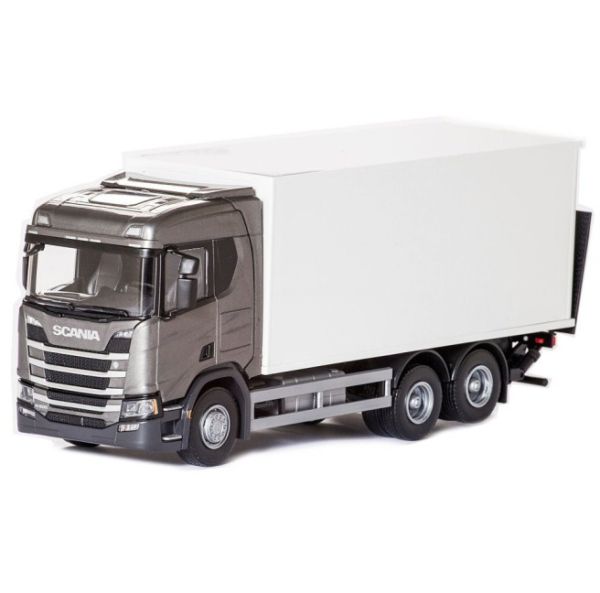 EMEK89603 - SCANIA CR 6x4 grigio metallico con cassa e sponda - 1